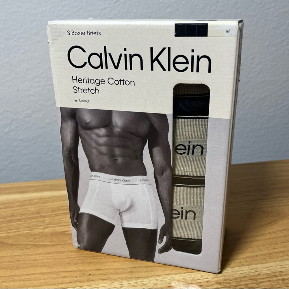 New Calvin Klein Classics Men's Boxer Briefs Black Size M Pack of 3